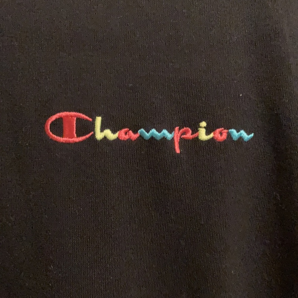 🟩 Champion Women’s Black Athletic Sweatshirt (NWOT) size M - Picture 3 of 7
